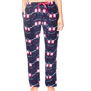 Twin Boat Noble Mount Women's Microfleece Lounge Pant Owls - Large